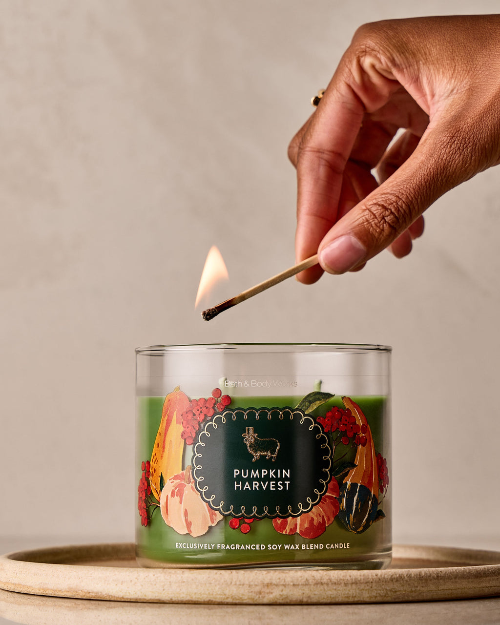 Pumpkin Harvest 3-Wick Candle image 5