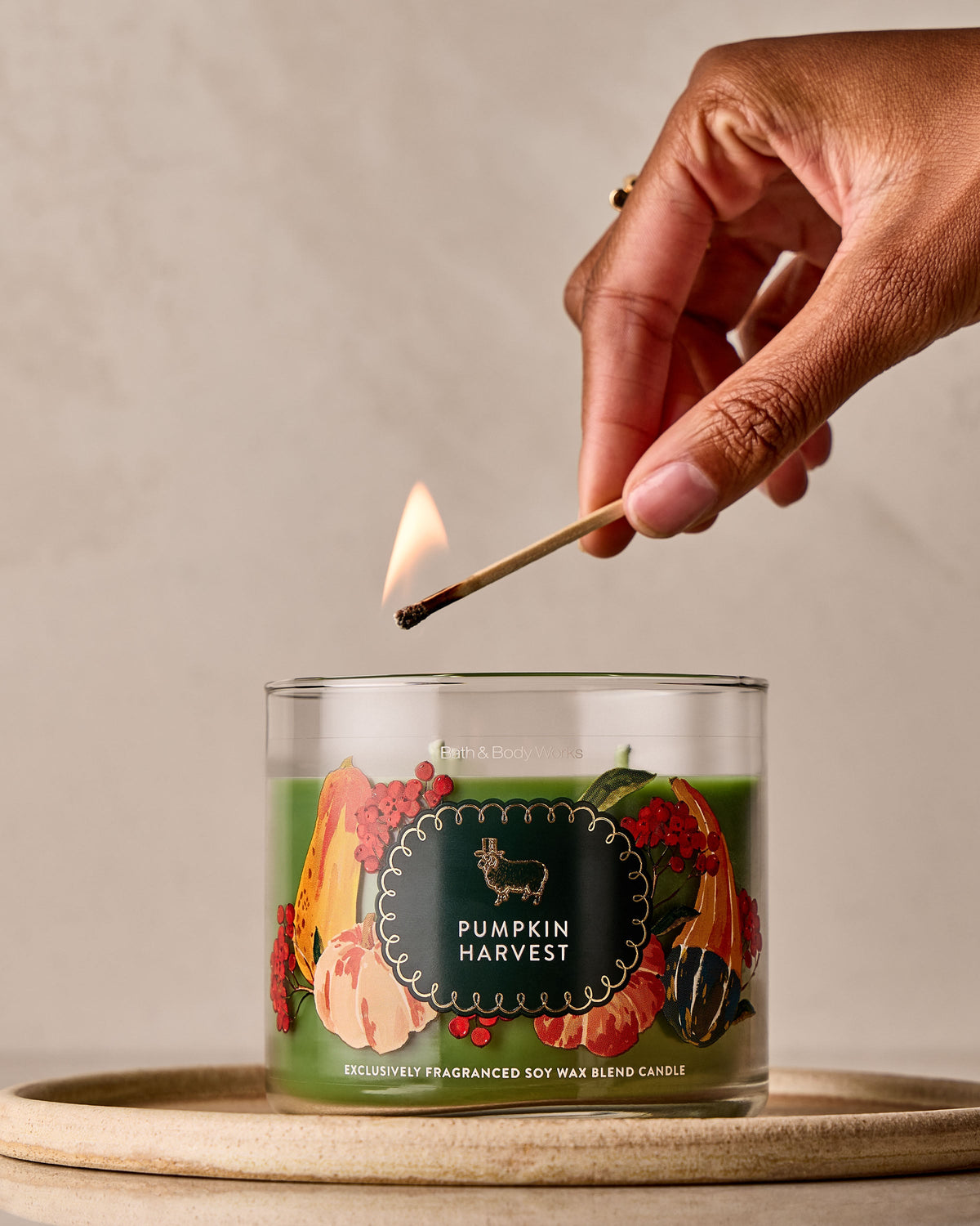 Pumpkin Harvest 3-Wick Candle image 5