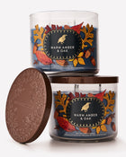 Warm Amber & Oak 3-Wick Candle image 2