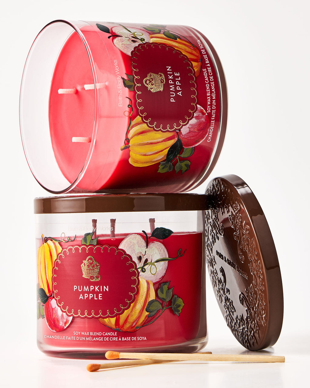 Pumpkin Apple 3-Wick Candle image 2