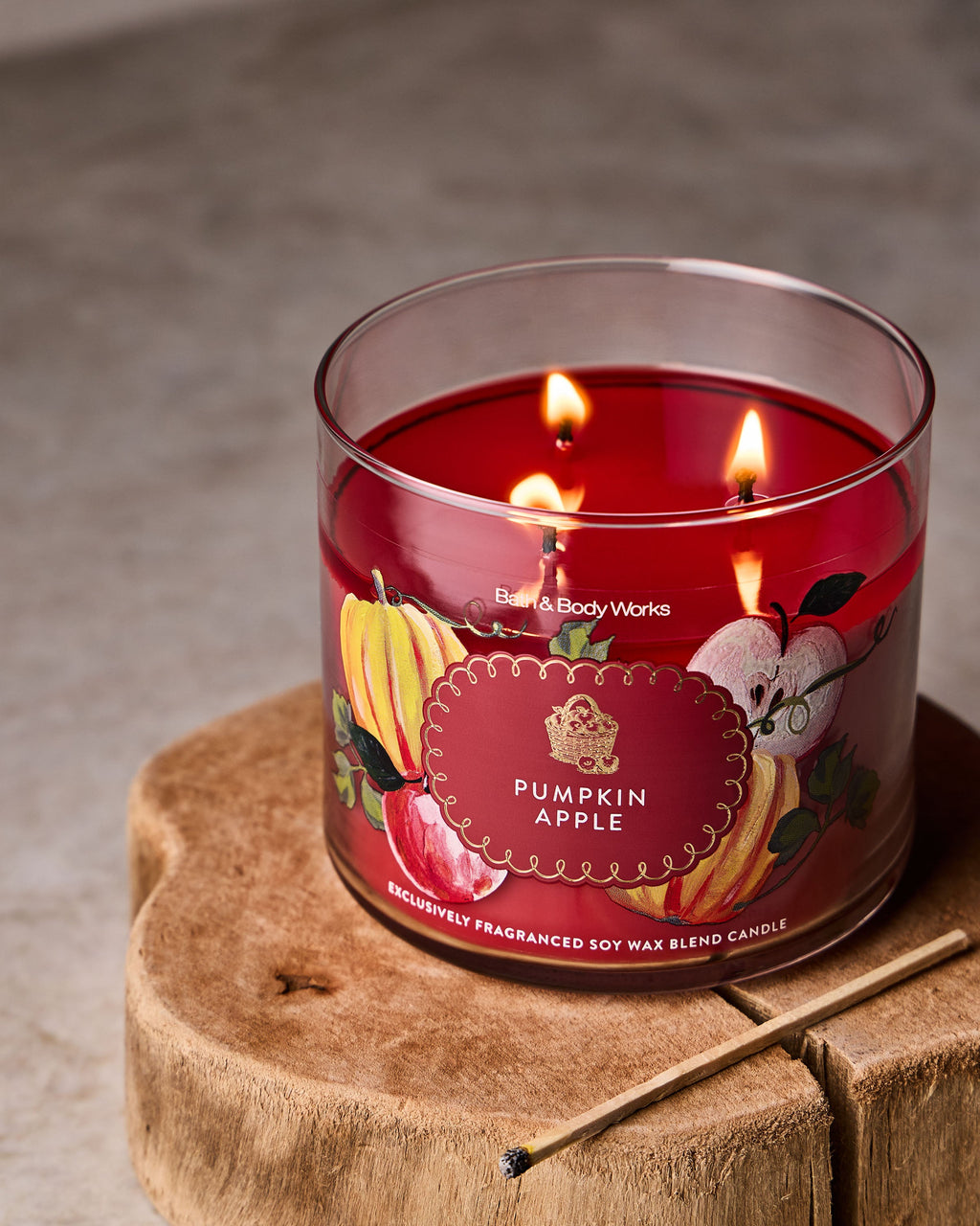 Pumpkin Apple 3-Wick Candle image 4