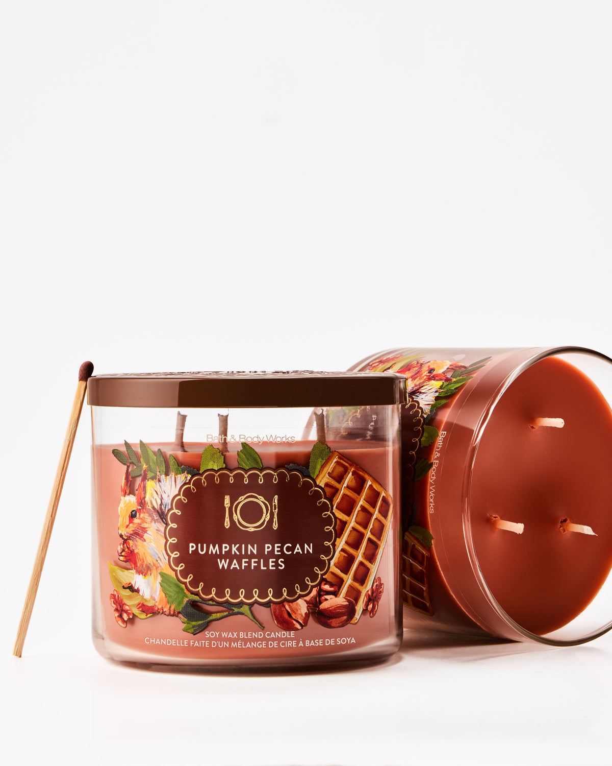 Pumpkin Pecan Waffles 3-Wick Candle image 2