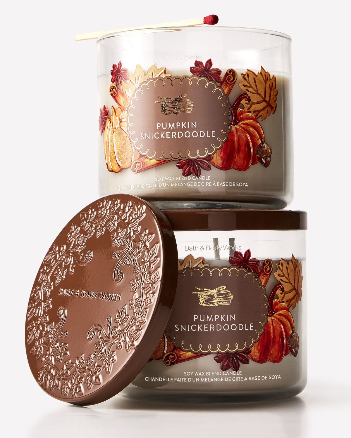 Pumpkin Snickerdoodle 3-Wick Candle image 2