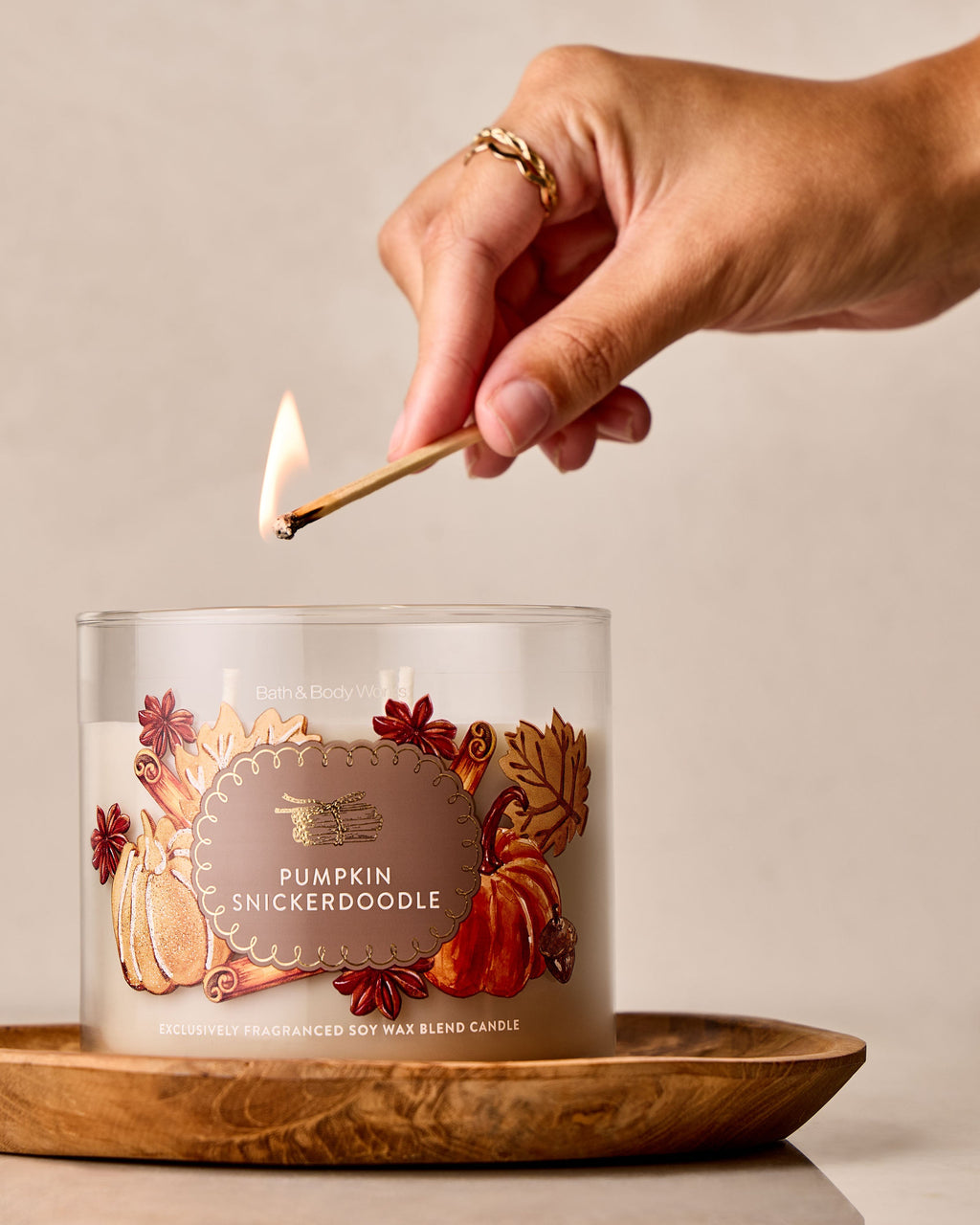 Pumpkin Snickerdoodle 3-Wick Candle image 4