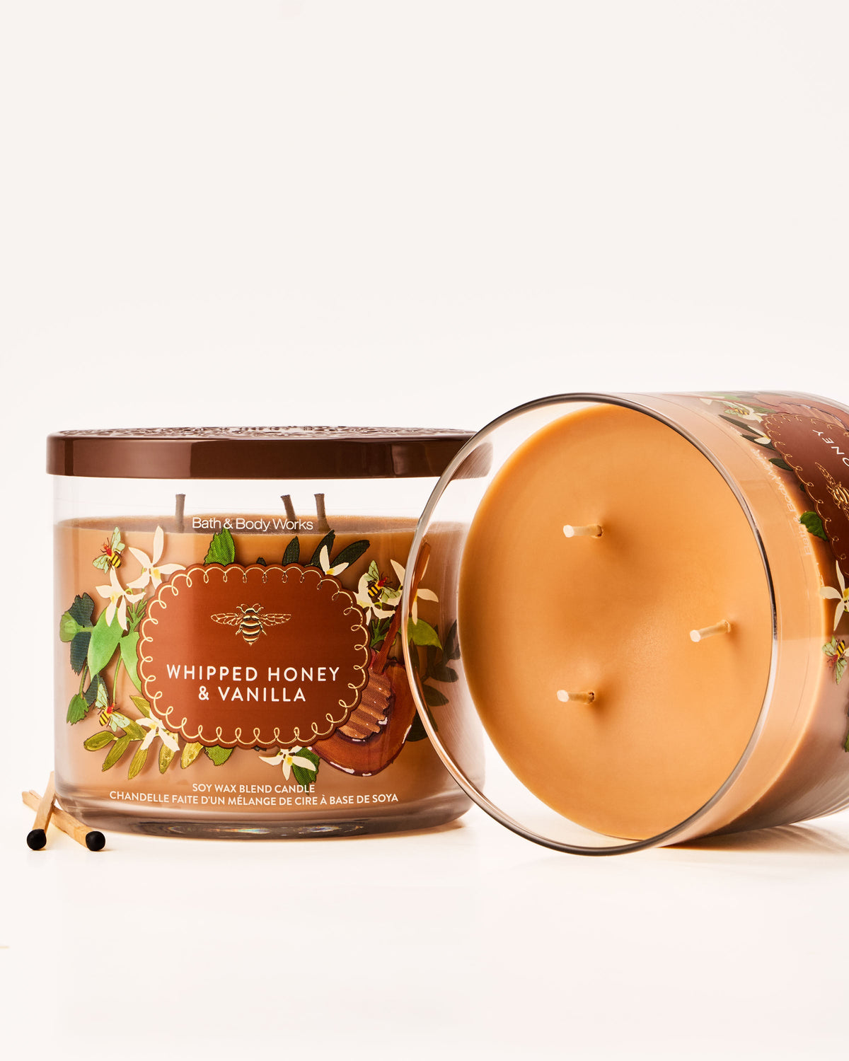 Whipped Honey & Vanilla 3-Wick Candle image 2