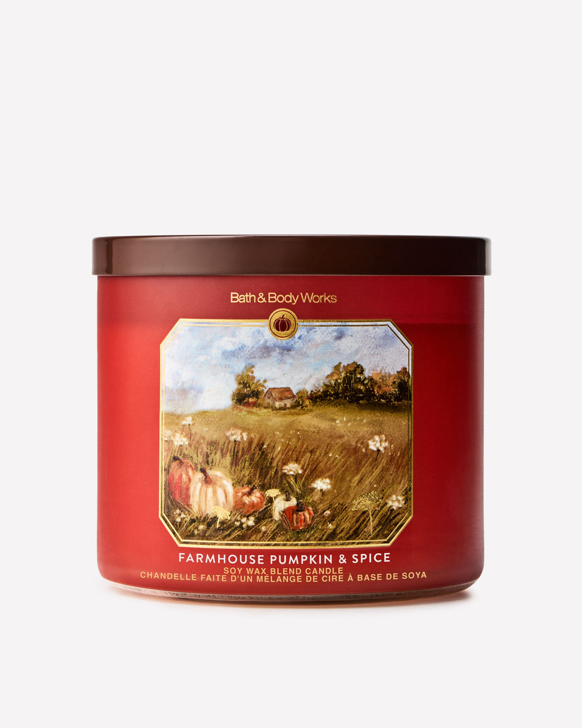 Farmhouse Pumpkin & Spice 3-Wick Candle