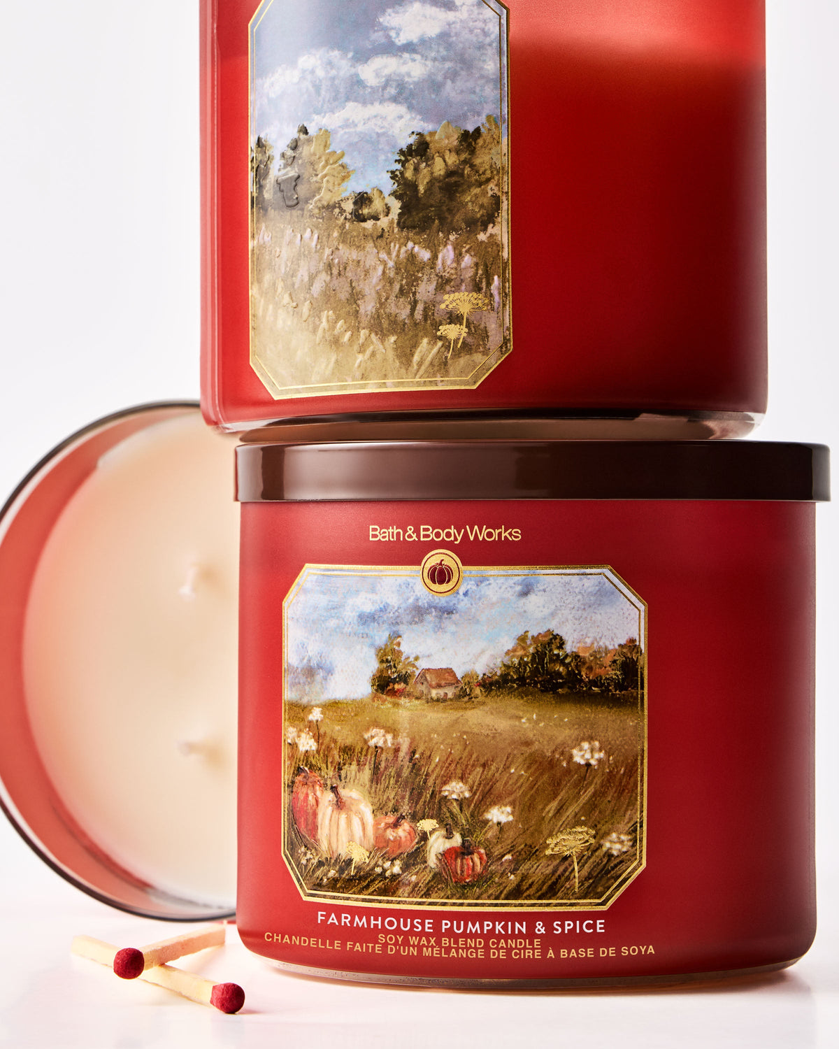 Farmhouse Pumpkin & Spice 3-Wick Candle image 2