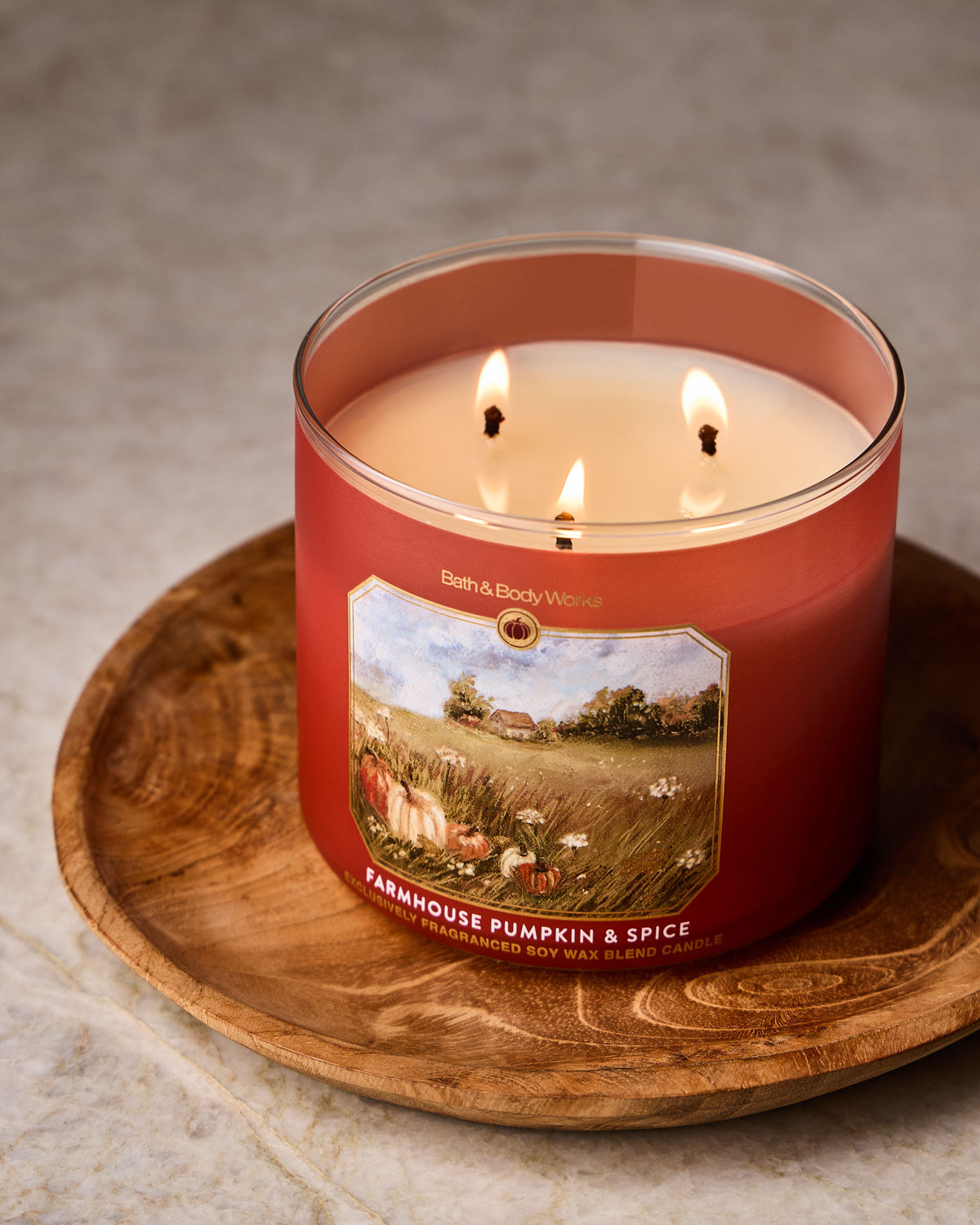 Farmhouse Pumpkin & Spice 3-Wick Candle image 4