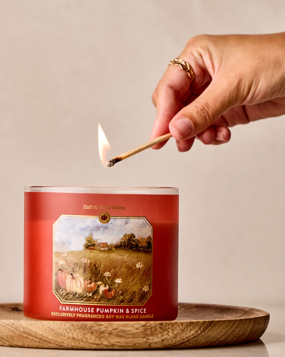 Farmhouse Pumpkin & Spice 3-Wick Candle image 5