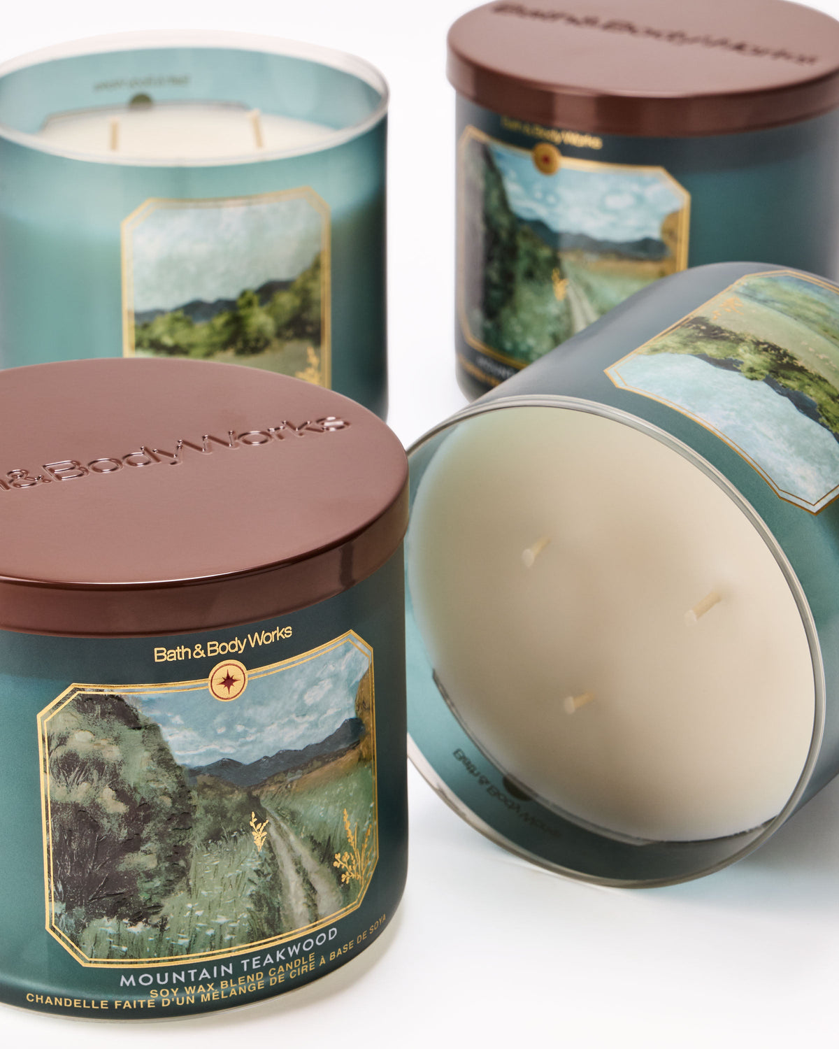 Mountain Teakwood 3-Wick Candle image 2