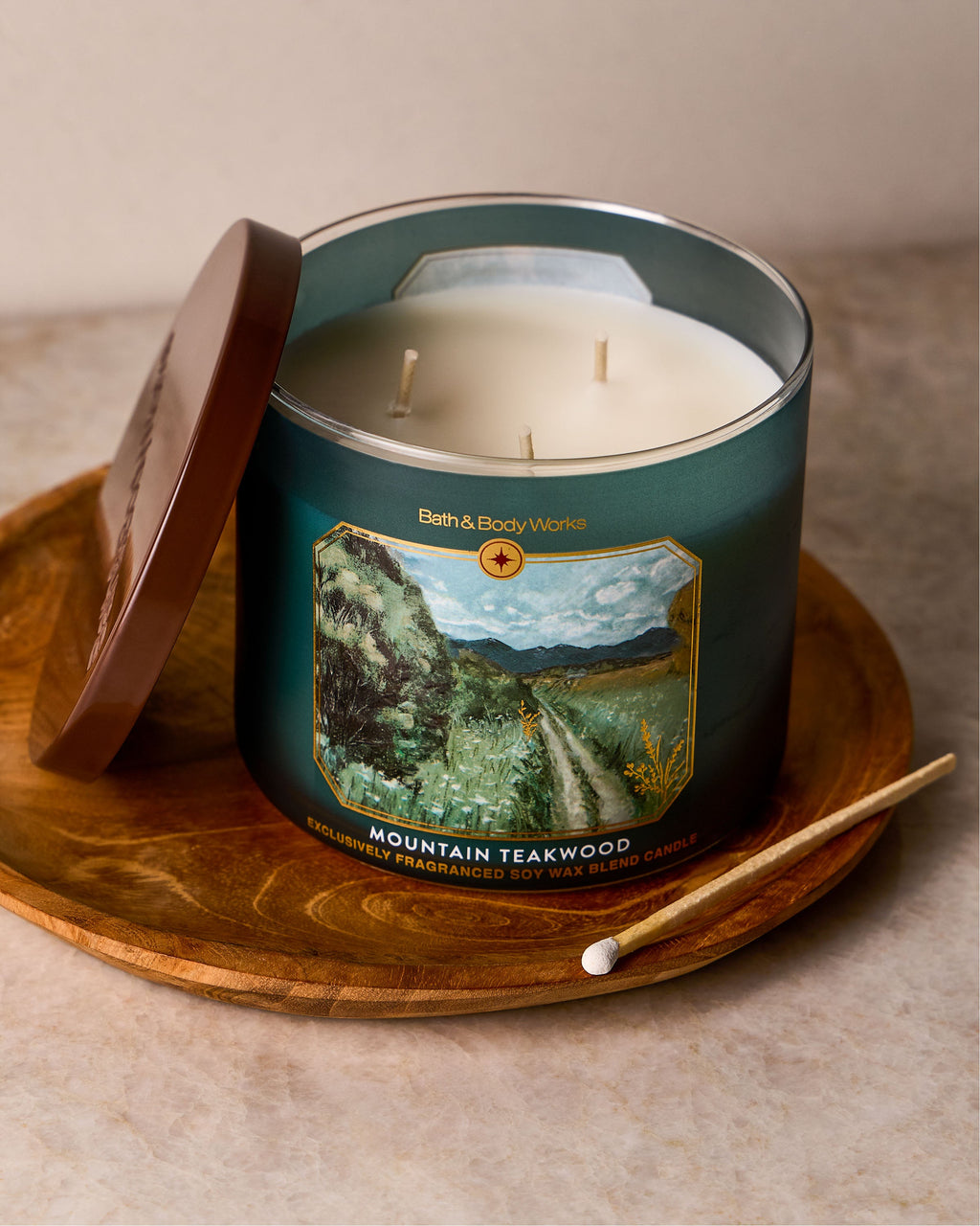 Mountain Teakwood 3-Wick Candle image 4