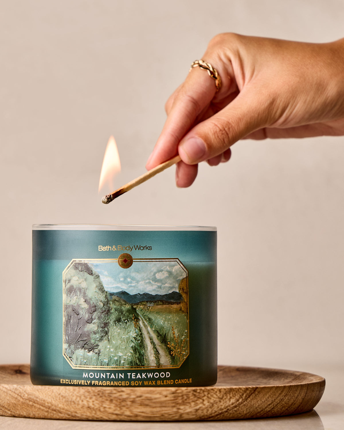 Mountain Teakwood 3-Wick Candle image 5