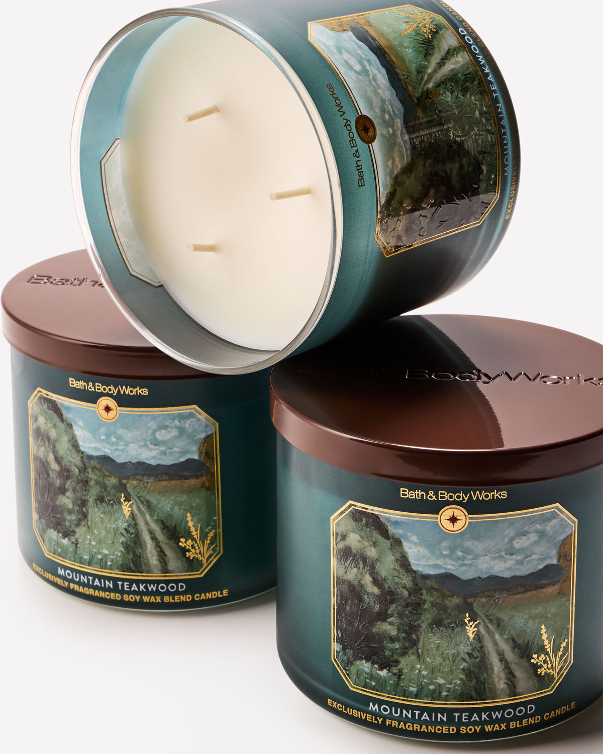 Mountain Teakwood 3-Wick Candle image 6