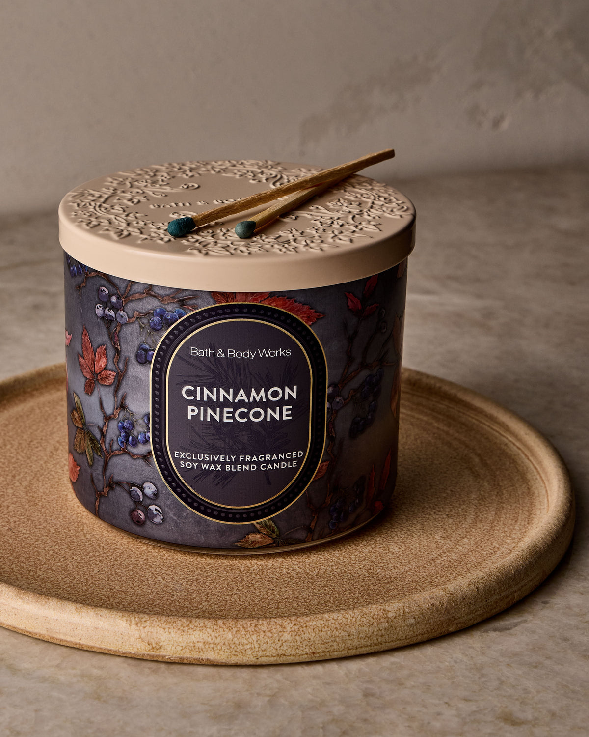 Cinnamon Pinecone 3-Wick Candle image 4