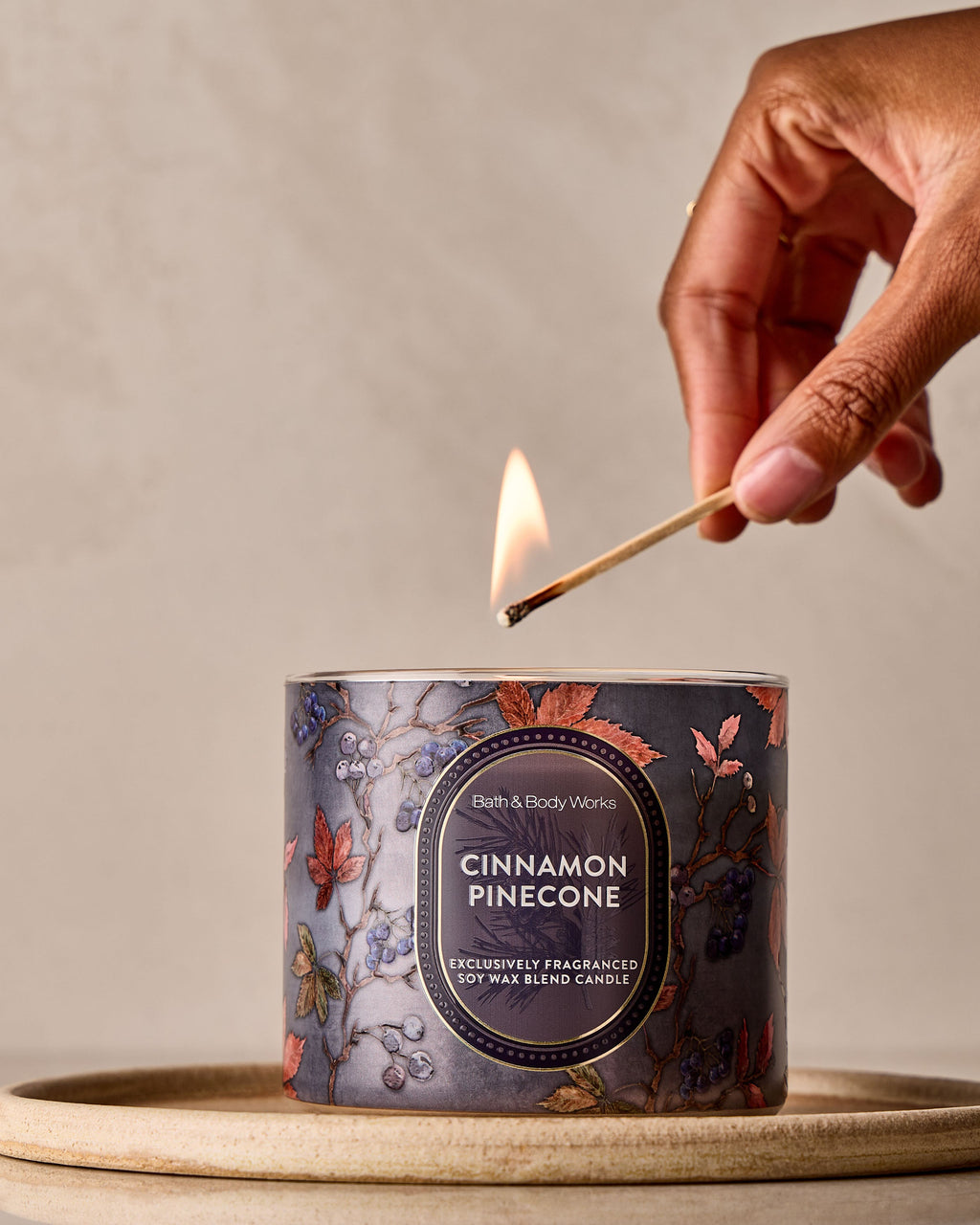 Cinnamon Pinecone 3-Wick Candle image 5