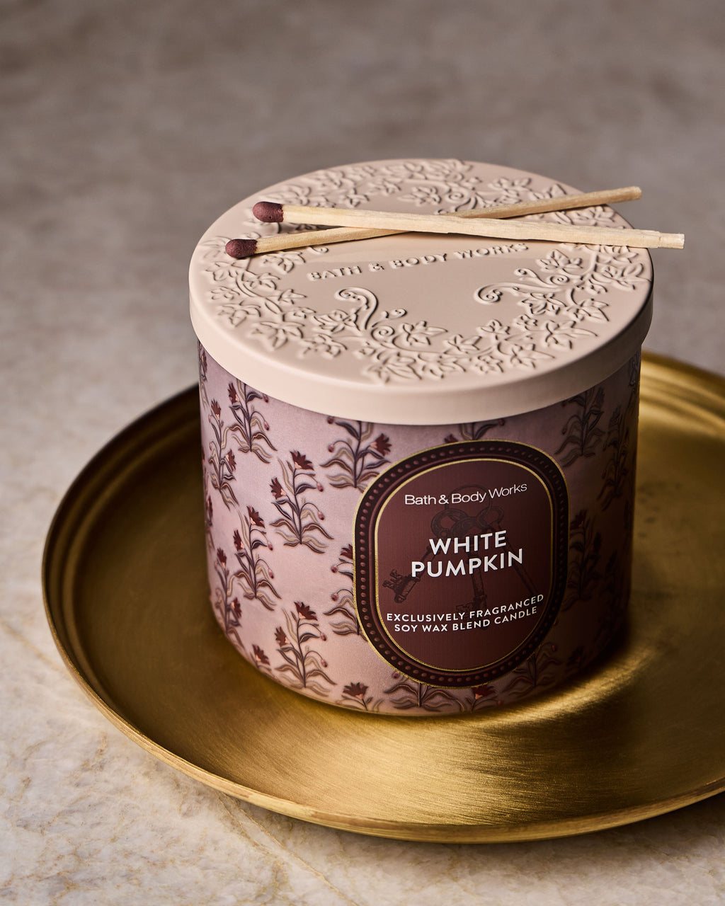 White Pumpkin 3-Wick Candle image 4