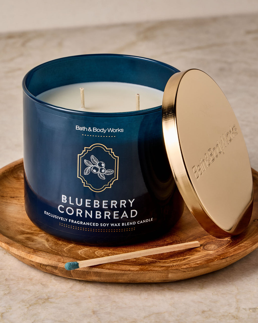 Blueberry Cornbread 3-Wick Candle image 4