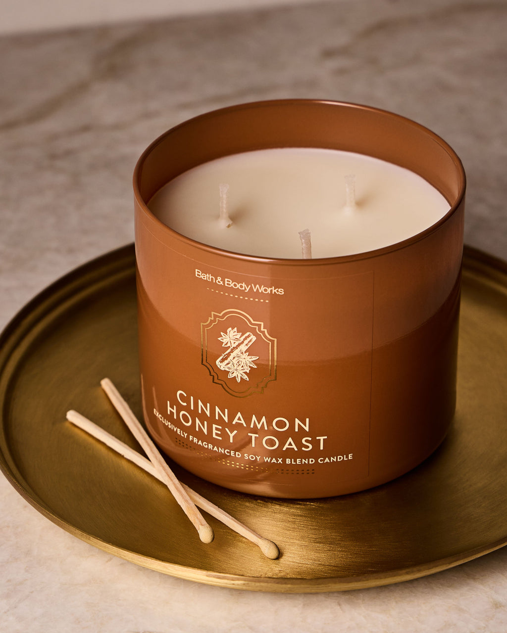 Cinnamon Honey Toast 3-Wick Candle image 3