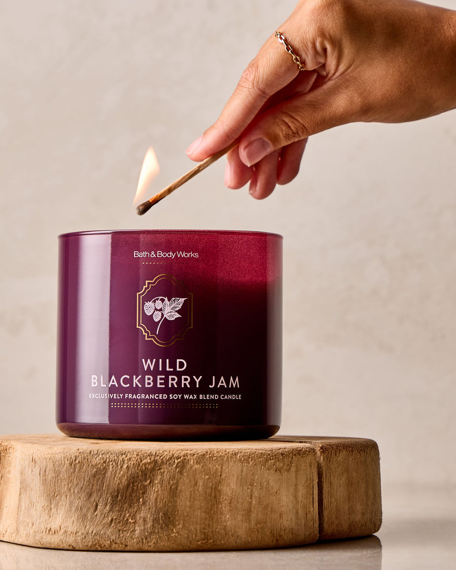 Wild Blackberry Jam 3-Wick Candle image 4