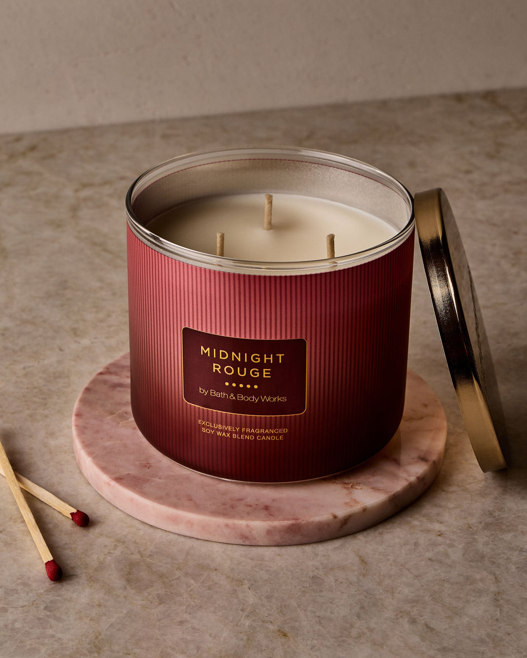 Midnight Rouge 3-Wick Candle image 4
