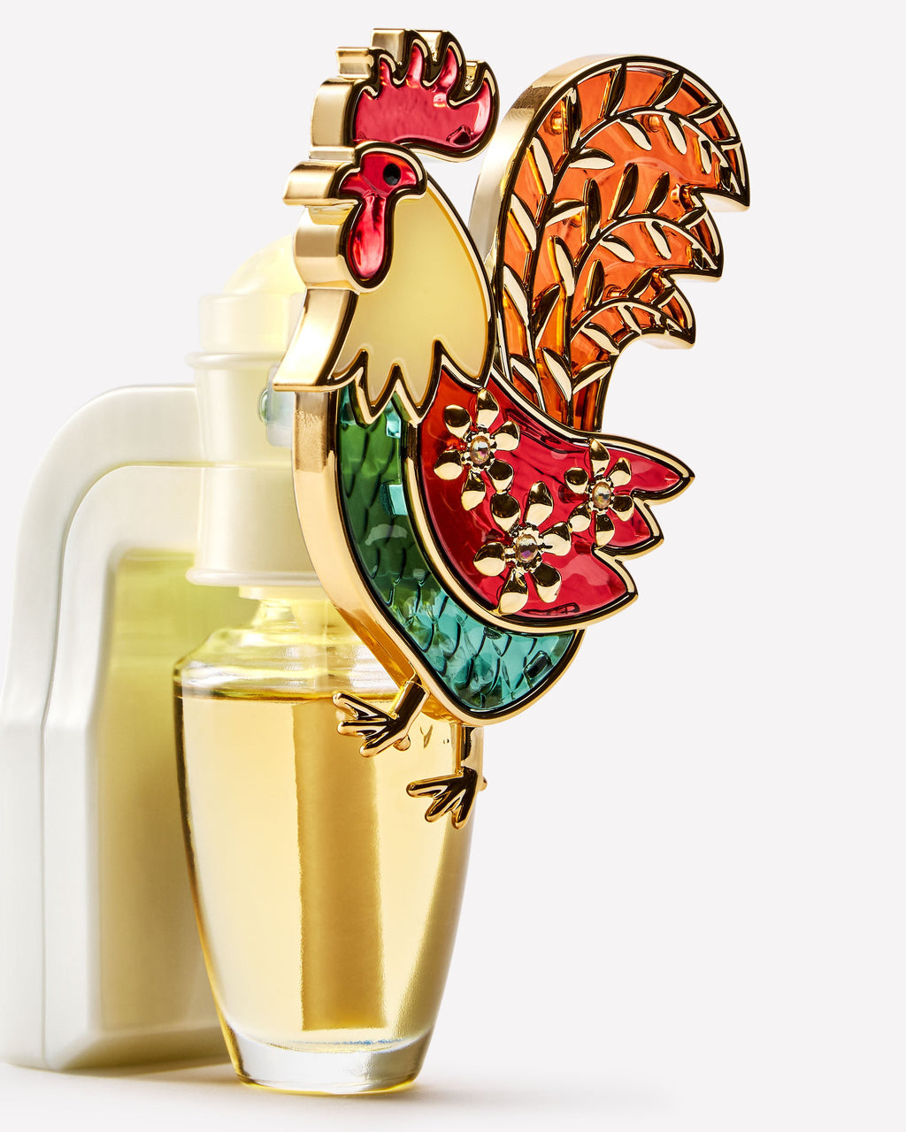 Stained Glass Rooster Nightlight Wallflowers Fragrance Plug image 2