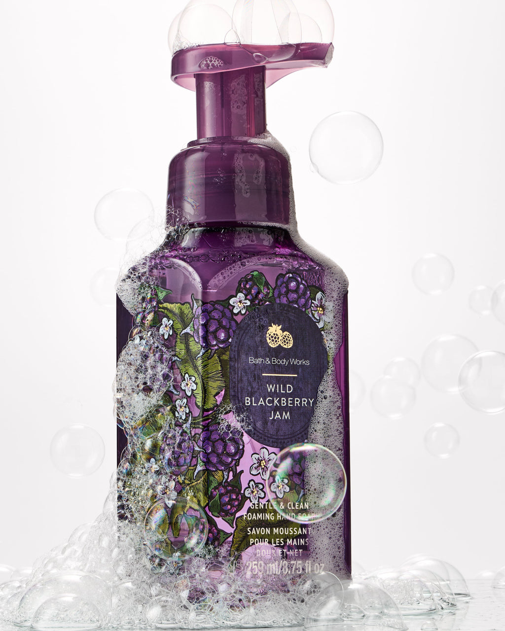 Wild Blackberry Jam Gentle & Clean Foaming Hand Soap image 2