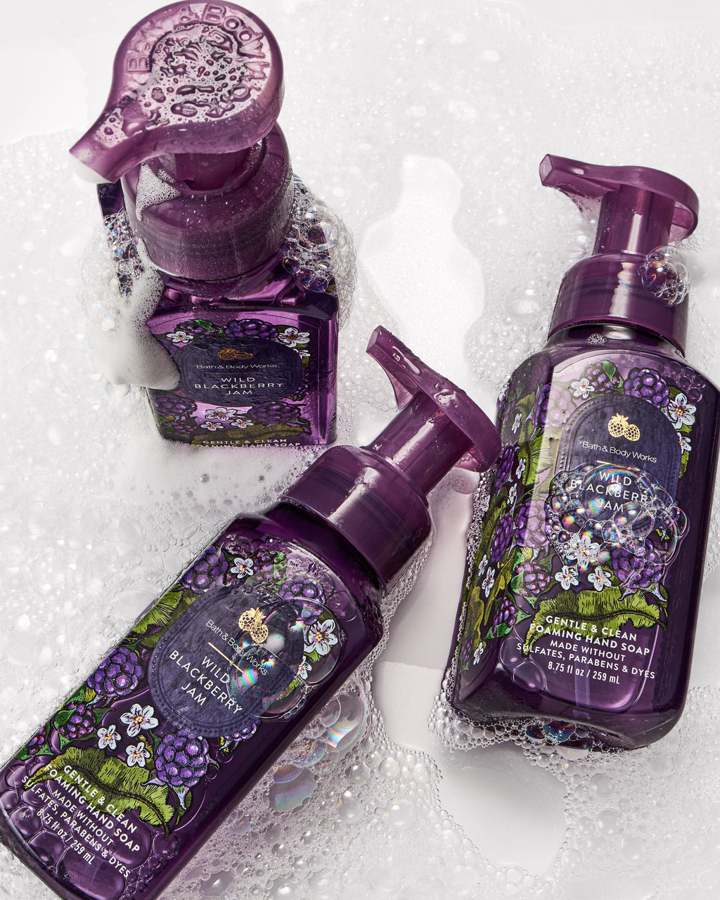 Wild Blackberry Jam Gentle & Clean Foaming Hand Soap image 3