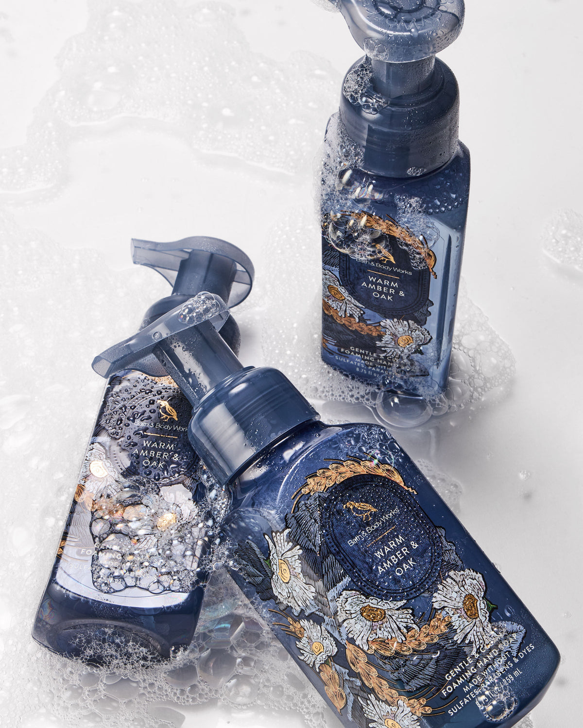 Warm Amber & Oak Gentle & Clean Foaming Hand Soap image 3
