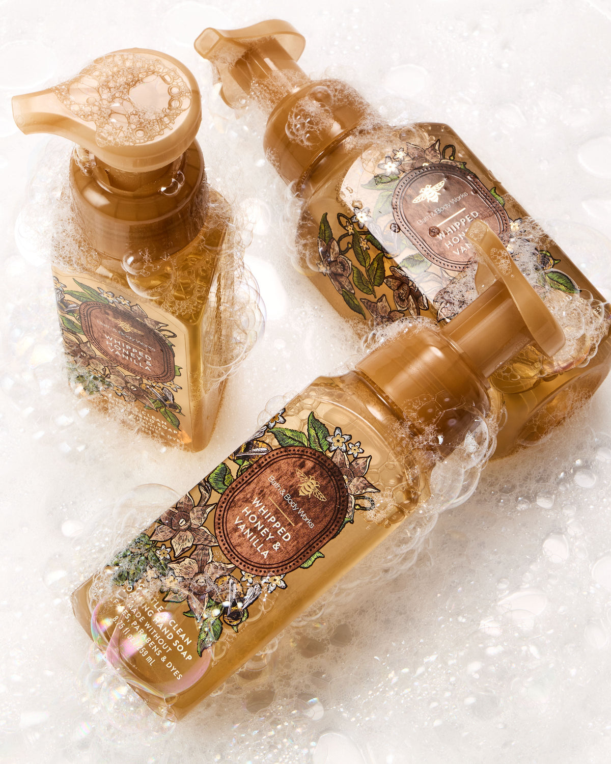 Whipped Honey & Vanilla Gentle & Clean Foaming Hand Soap image 4