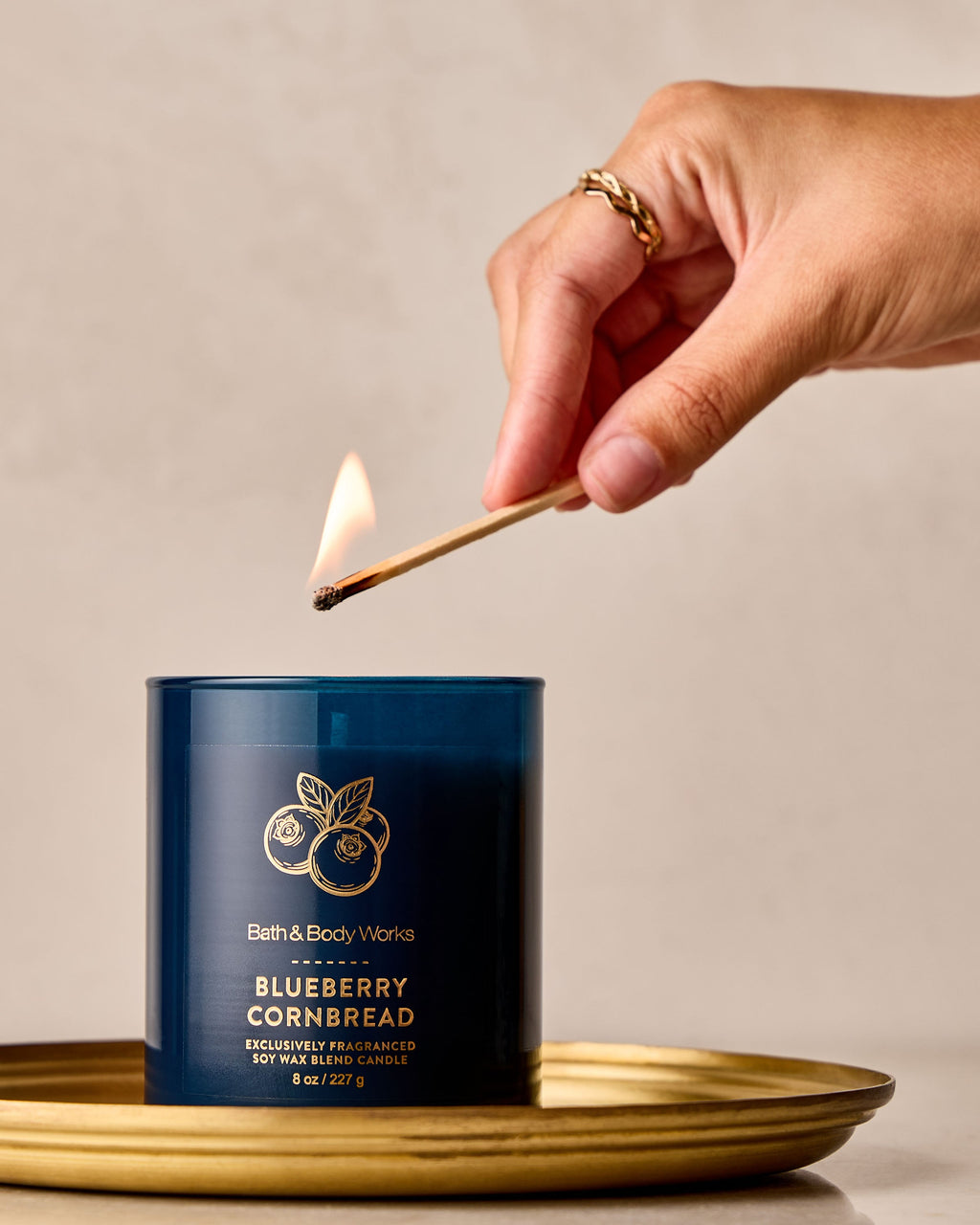 Blueberry Cornbread Single Wick Candle image 4