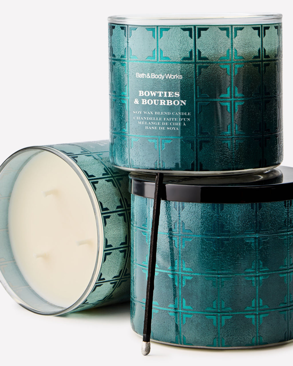 Bowties & Bourbon 3-Wick Candle image 2
